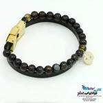 دستبند طلا و سنگ - طرح کدوی هالووین