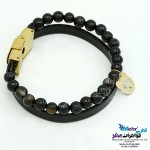 دستبند طلا و سنگ - طرح خرس پاندا