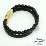 دستبند طلا و سنگ - طرح قلب