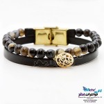 دستبند طلا و سنگ - طرح اسلیمی