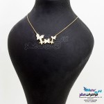 گردنبند طلا - طرح پروانه