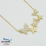 گردنبند طلا - طرح پروانه