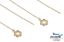 گوشواره طلا - طرح گل