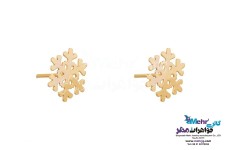 گوشواره طلا - طرح برف