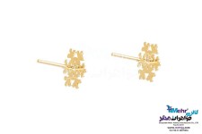 گوشواره طلا - طرح برف