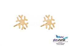 گوشواره طلا - طرح برف