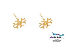 گوشواره طلا - طرح برف