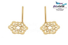گوشواره طلا - طرح برف