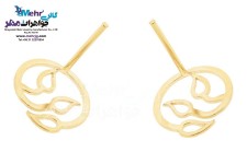 گوشواره طلا - طرح برگ