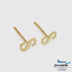 گوشواره طلا - طرح حروف الفبای لاتین