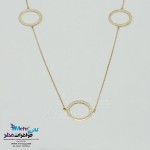گردنبند رولباسی طلا - طرح هندسی