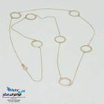 گردنبند رولباسی طلا - طرح هندسی