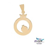 نیم ست طلا - آویز و گوشواره - طرح انار