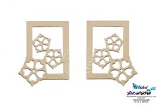 نیم ست طلا - آویز و گوشواره - طرح گل