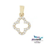 نیم ست طلا - آویز و گوشواره - طرح ون‌کلیف