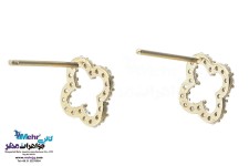 نیم ست طلا - آویز و گوشواره - طرح ون‌کلیف