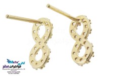 نیم ست طلا - آویز و گوشواره - طرح بی‌نهایت