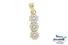 نیم ست طلا - آویز و گوشواره - طرح فلاور