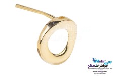 نیم ست طلا - آویز و گوشواره - طرح هندسی