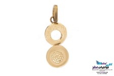 نیم ست طلا - آویز و گوشواره - طرح هندسی