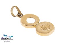نیم ست طلا - آویز و گوشواره - طرح هندسی