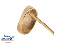 نیم ست طلا - آویز و گوشواره - طرح هندسی