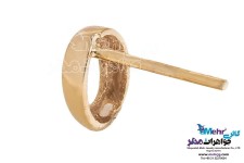 نیم ست طلا - آویز و گوشواره - طرح هندسی