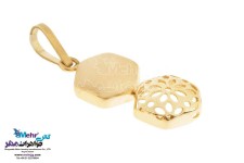 نیم ست طلا - آویز و گوشواره - طرح هندسی
