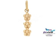 نیم ست طلا - آویز و گوشواره - طرح گل