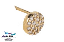 نیم ست طلا - آویز و گوشواره - طرح هندسی