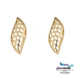 نیم ست طلا - آویز و گوشواره - طرح برگ