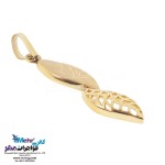 نیم ست طلا - آویز و گوشواره - طرح برگ