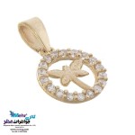 نیم ست طلا - آویز و گوشواره - طرح سنجاقک