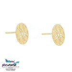 نیم ست طلا - آویز و گوشواره - طرح هندسی