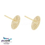 نیم ست طلا - آویز و گوشواره - طرح هندسی