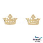 نیم ست طلا - آویز و گوشواره - طرح تاج