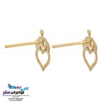 نیم ست طلا - آویز و گوشواره - طرح قلب و تاج