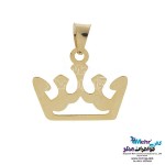 نیم ست طلا - آویز و گوشواره - طرح تاج