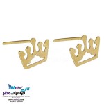 نیم ست طلا - آویز و گوشواره - طرح تاج