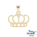 نیم ست طلا - آویز و گوشواره - طرح تاج