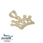 نیم ست طلا - آویز و گوشواره - طرح تاج