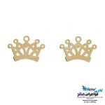 نیم ست طلا - آویز و گوشواره - طرح تاج