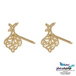 نیم ست طلا - آویز و گوشواره - طرح رقص سماع