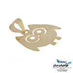 نیم ست طلا - آویز و گوشواره - طرح جغد
