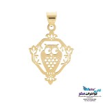 نیم ست طلا - آویز و گوشواره - طرح جغد