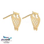 نیم ست طلا - آویز و گوشواره - طرح جغد