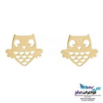 نیم ست طلا - آویز و گوشواره - طرح جغد