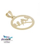 نیم ست طلا - آویز و گوشواره - طرح پرنده و شاخه