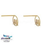 نیم ست طلا - آویز و گوشواره - طرح پرنده و قفس