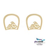 نیم ست طلا - آویز و گوشواره - طرح پرنده